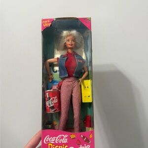 Coca Cola Doll with Red and Blue Outfit